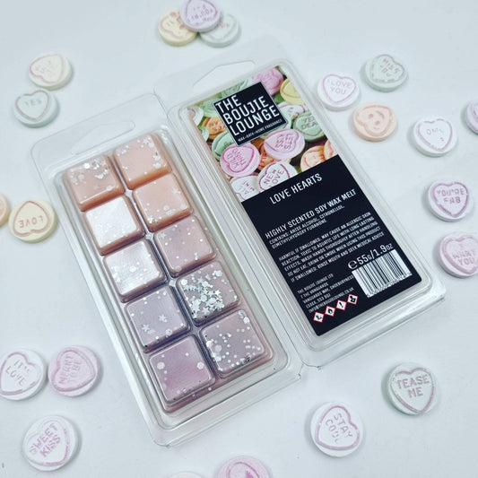 Love Hearts Scented Wax Melt by The Boujie Lounge
